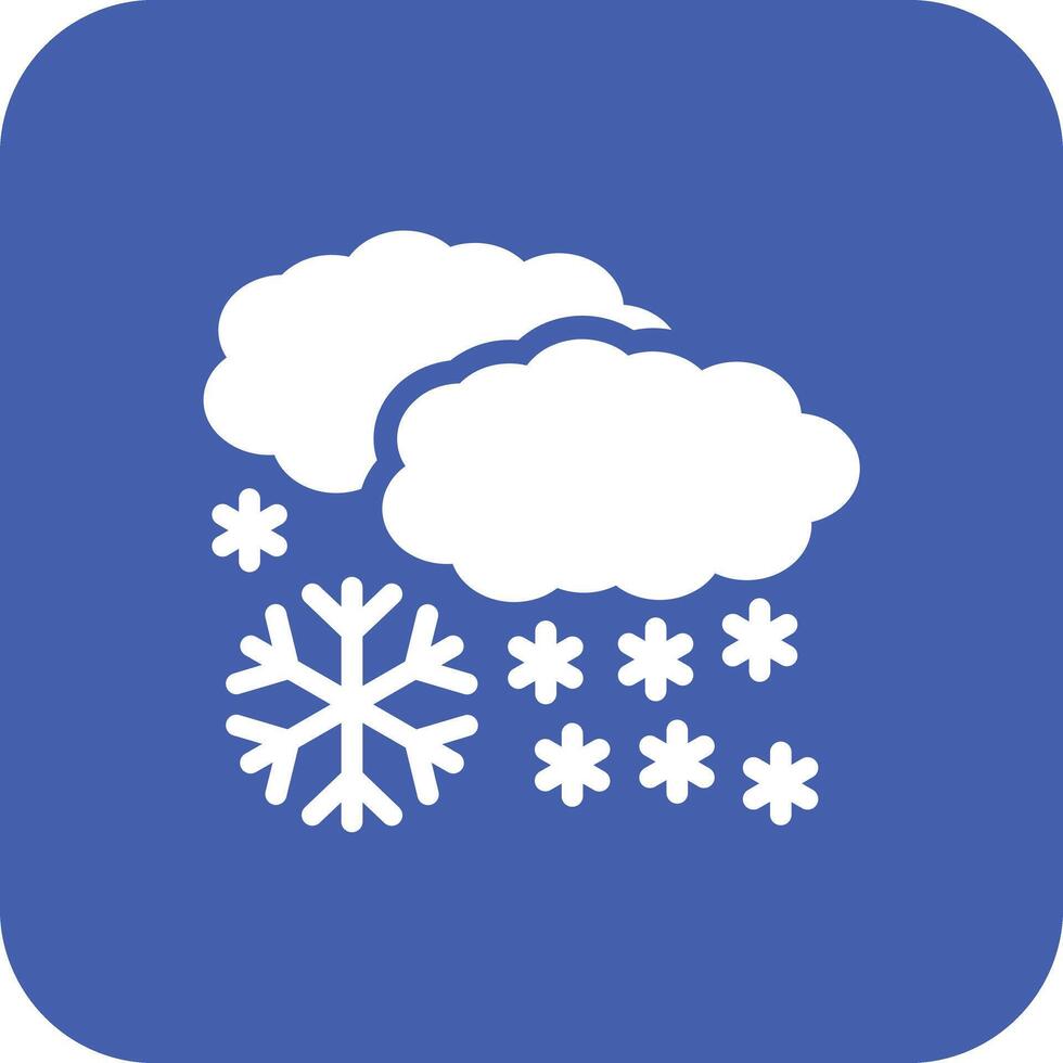 icono de vector nevado