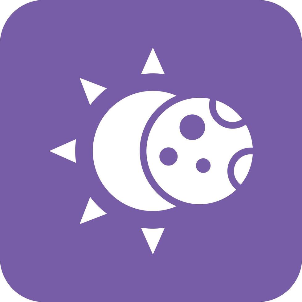 Solar Eclipse Vector Icon