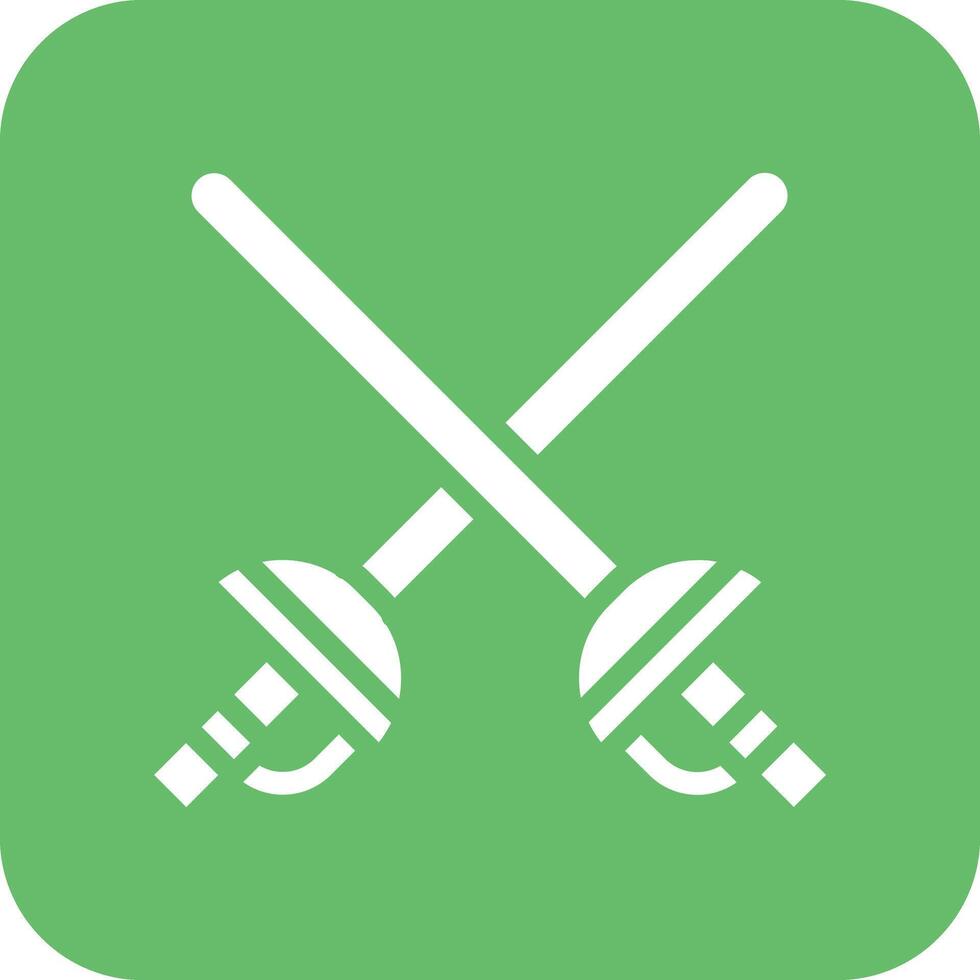 Fencing Sports Vector Icon