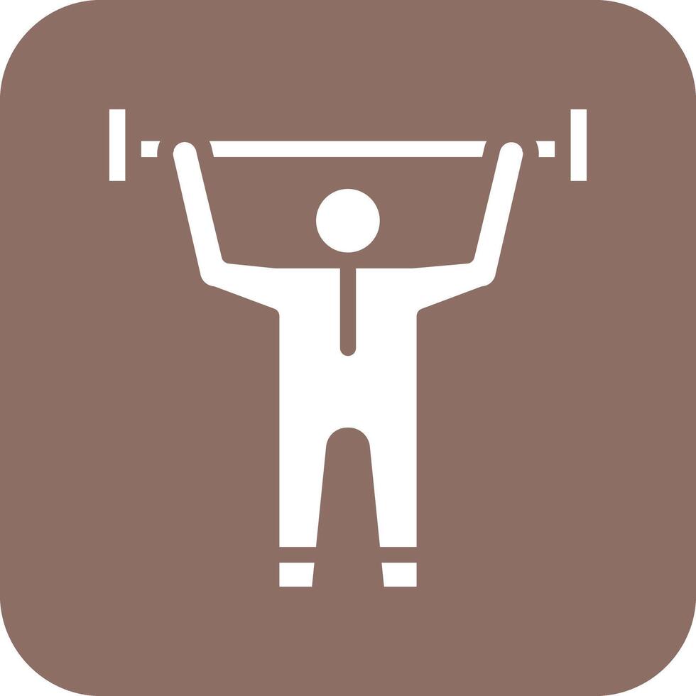 Weight Lifting Vector Icon