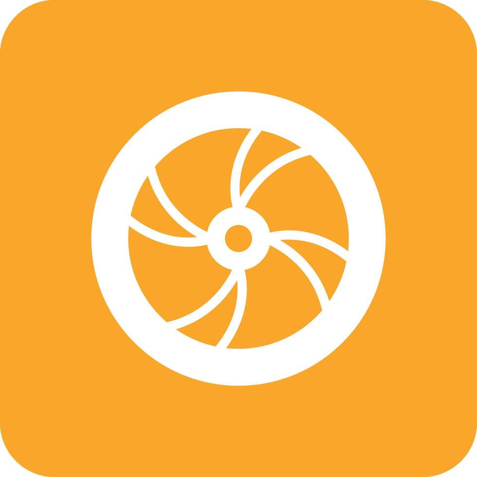 Wooden Wheel Vector Icon