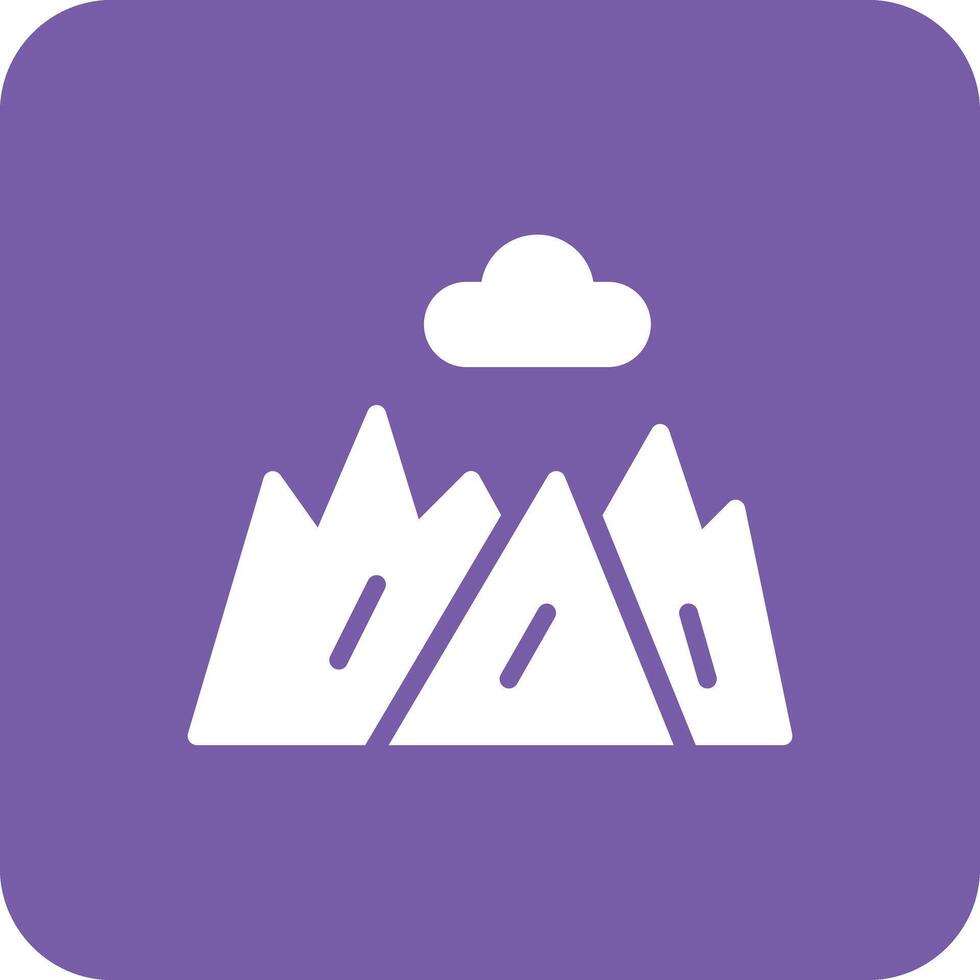 Wild Mountain Vector Icon