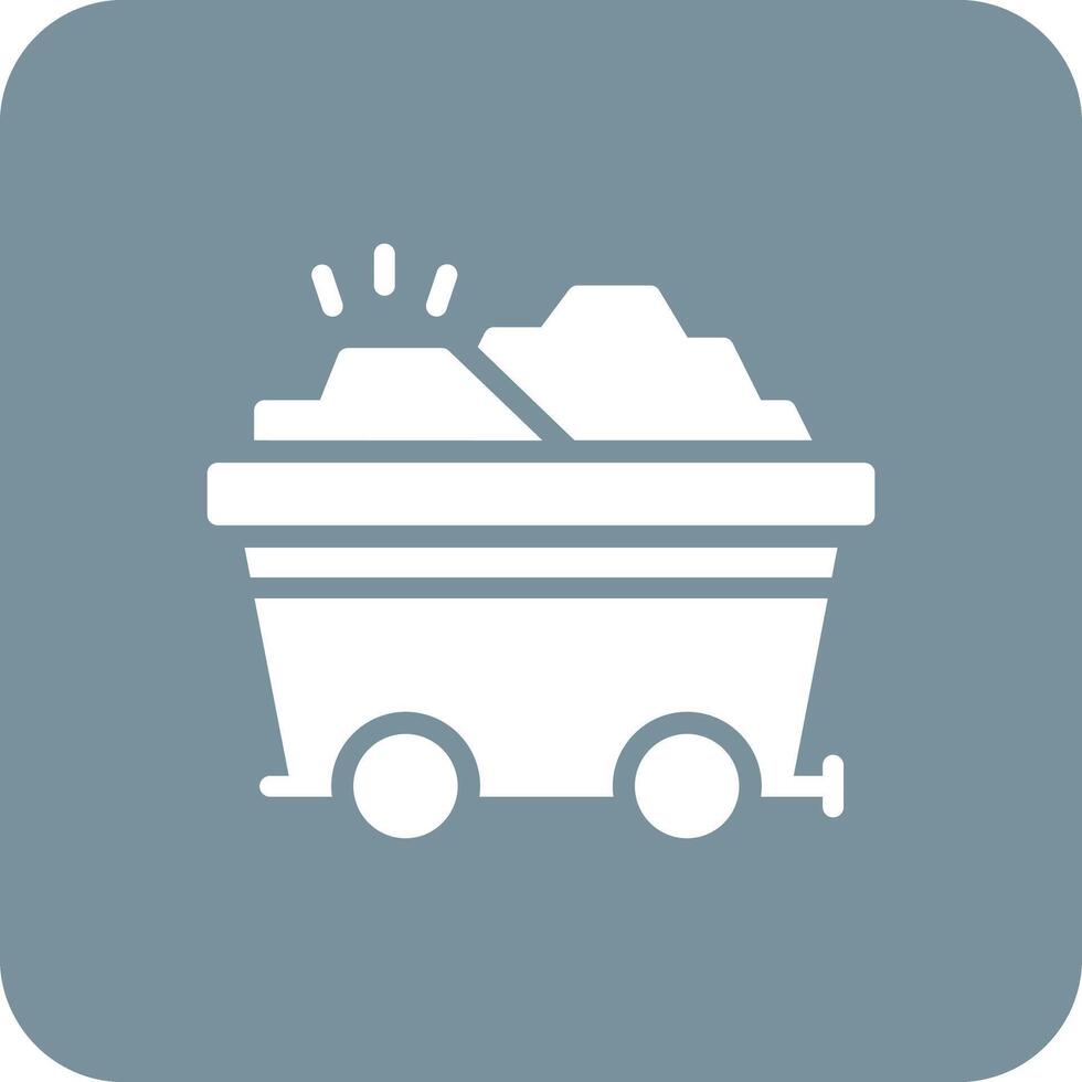 Gold Cart Vector Icon