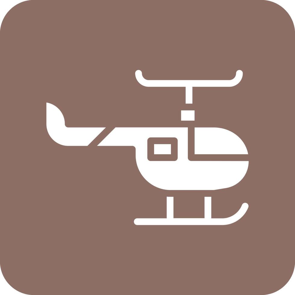 icono de vector de helicóptero