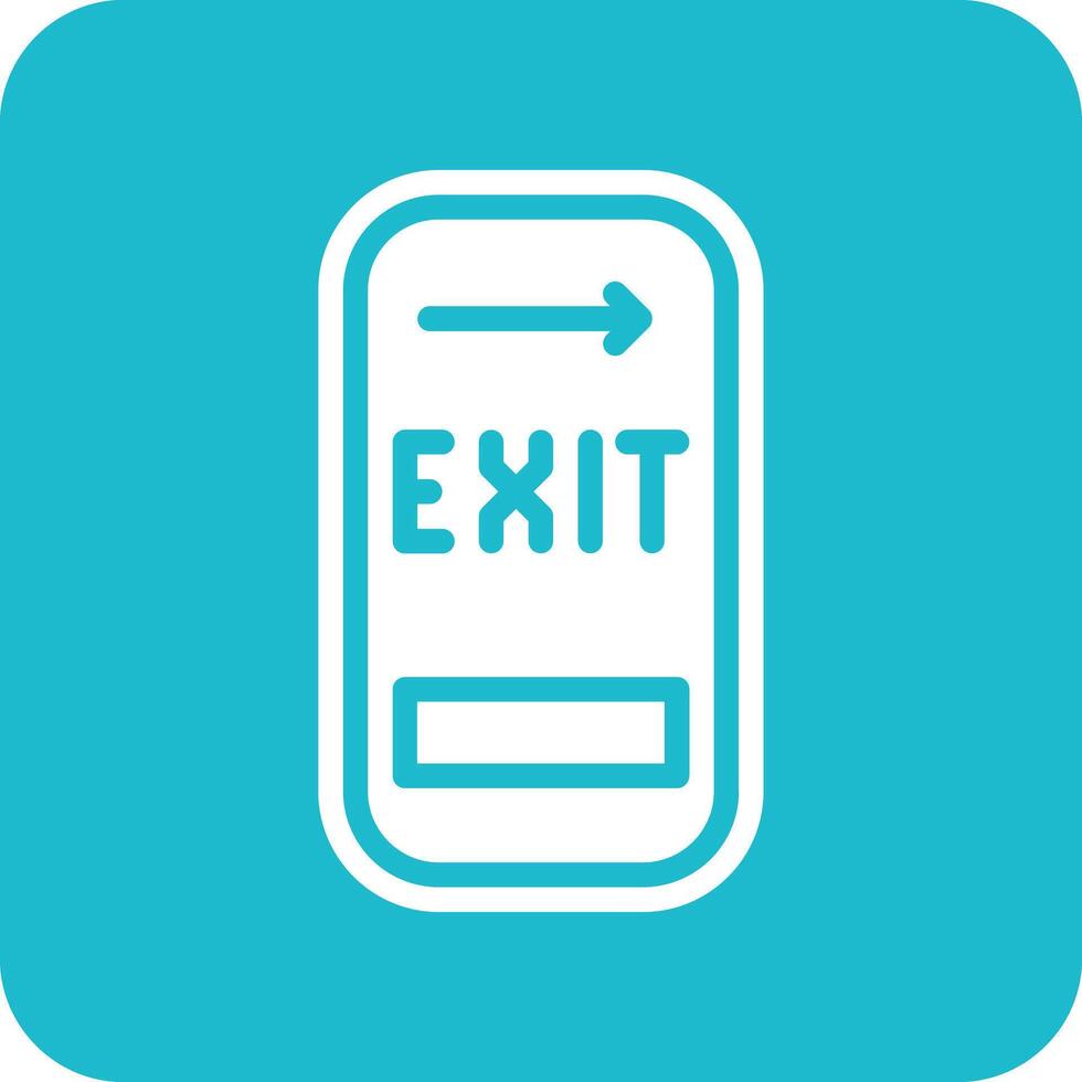 Exit Door Vector Icon