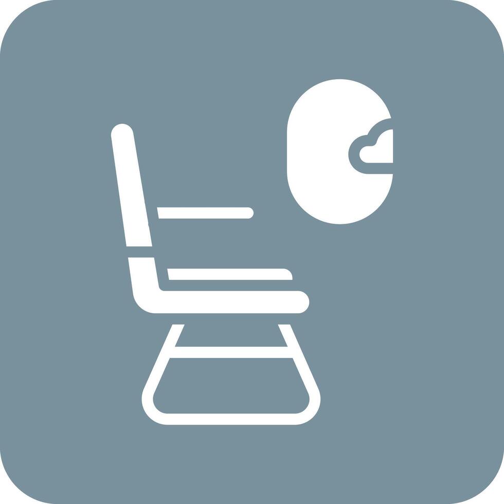 Airplane Seat Vector Icon