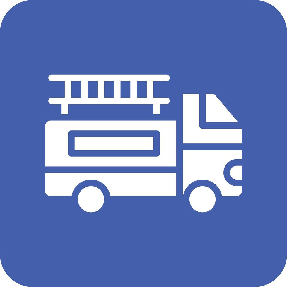 Ladder Truck Vector Icon