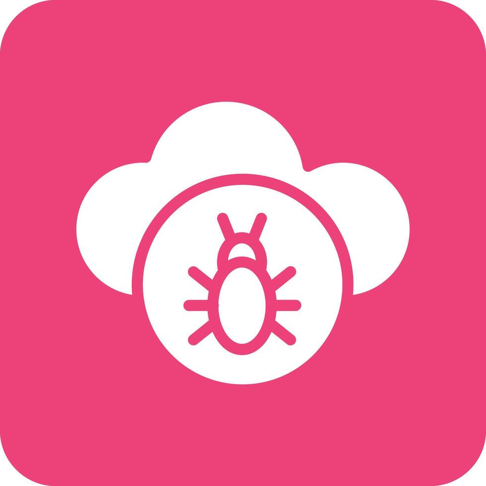Infected Cloud Vector Icon