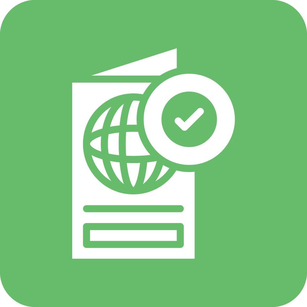 Passport Approved Vector Icon