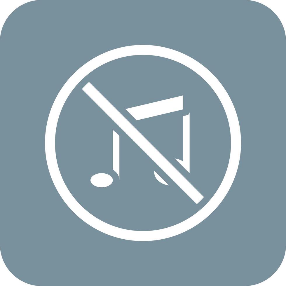 No Music Vector Icon
