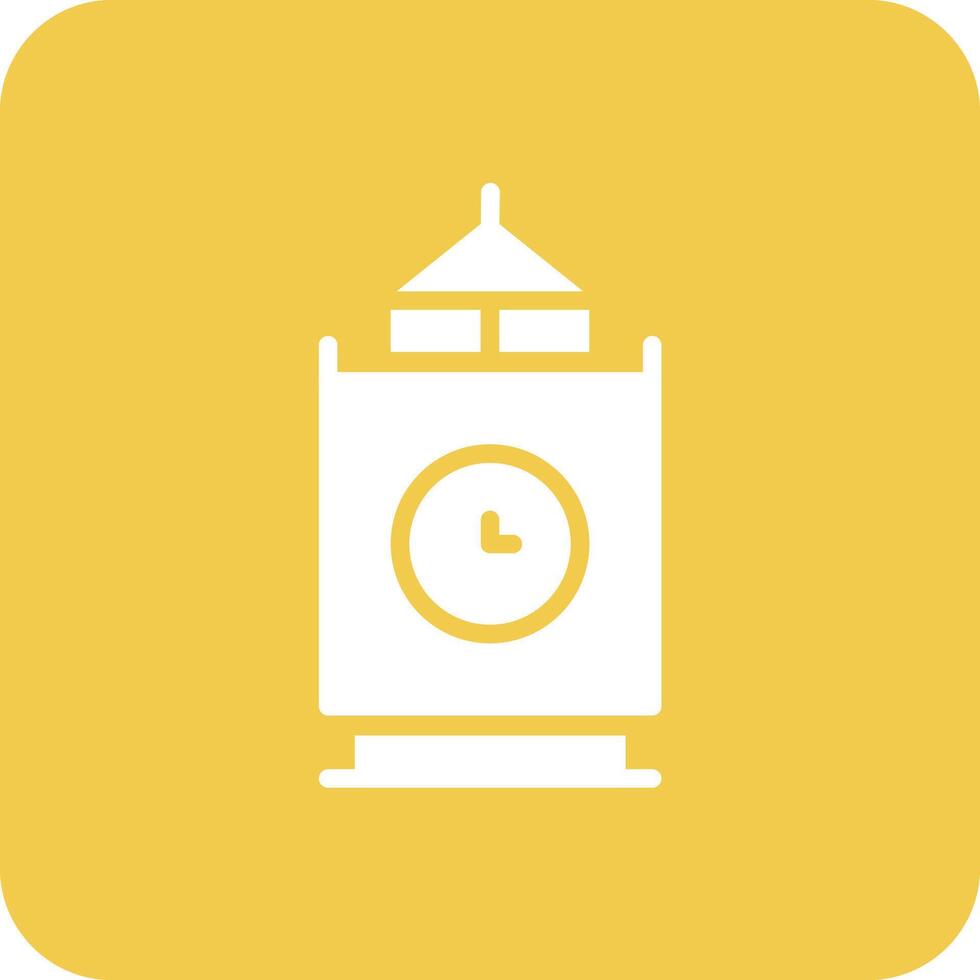 New Year Clock Vector Icon