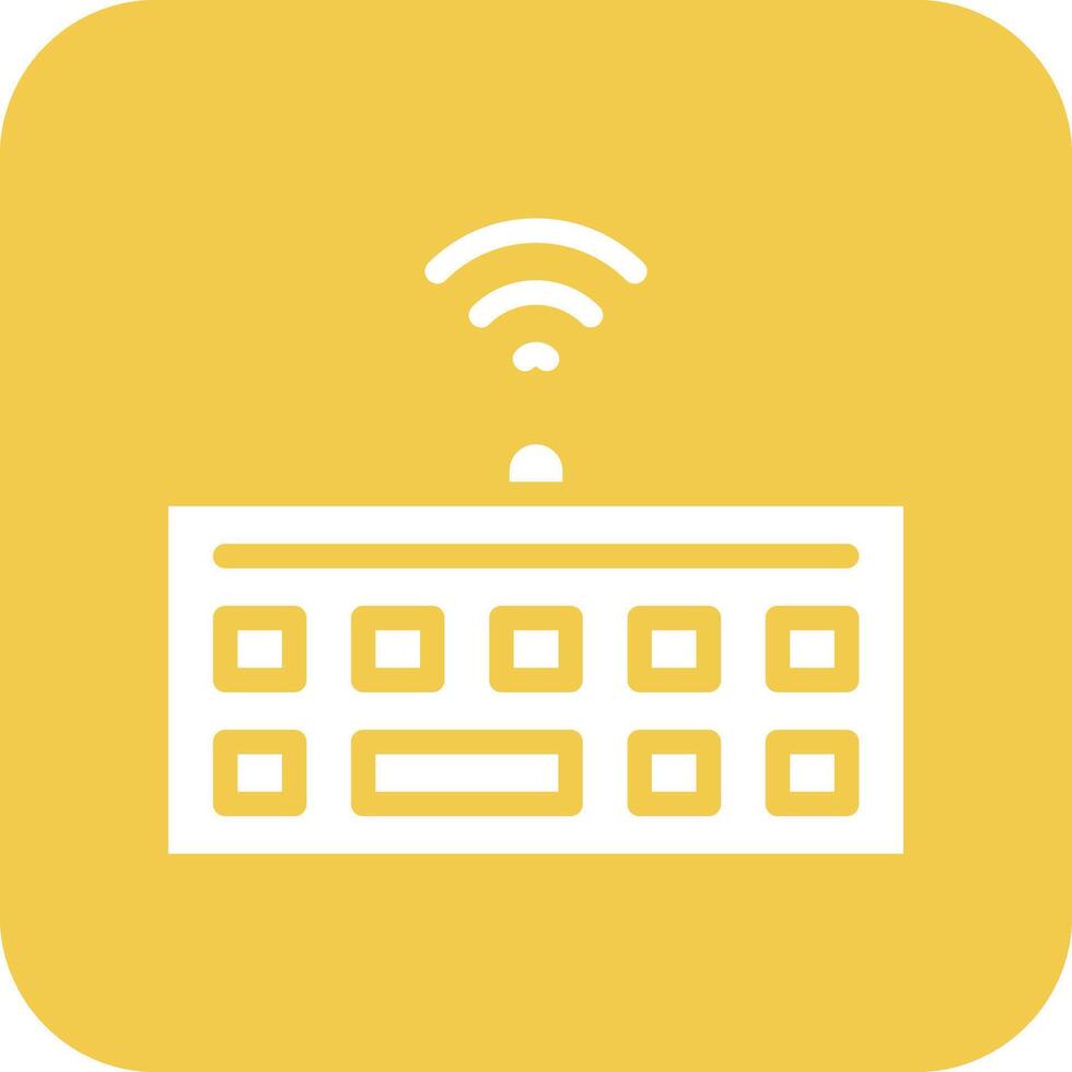 Wireless Keyboard Vector Icon