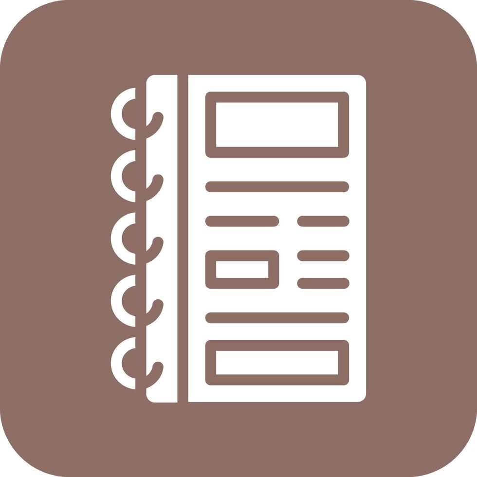 Notebook Vector Icon