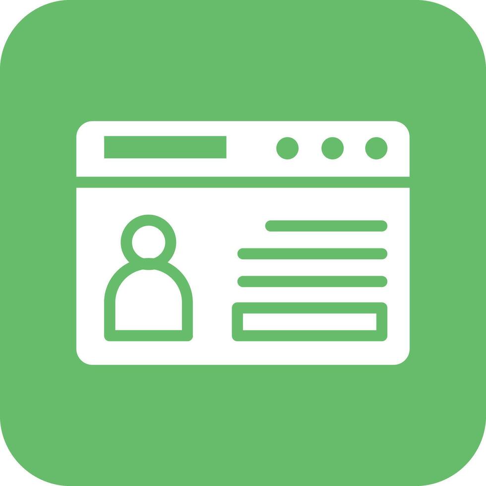 Web Portfolio Vector Icon