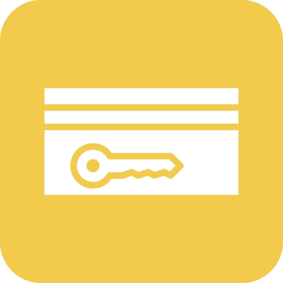 Card Key Vector Icon