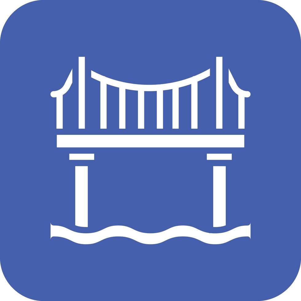 icono de vector de puente