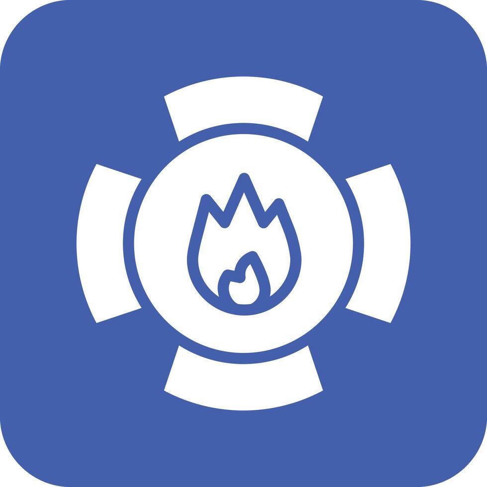 Firefighter Badge Vector Icon
