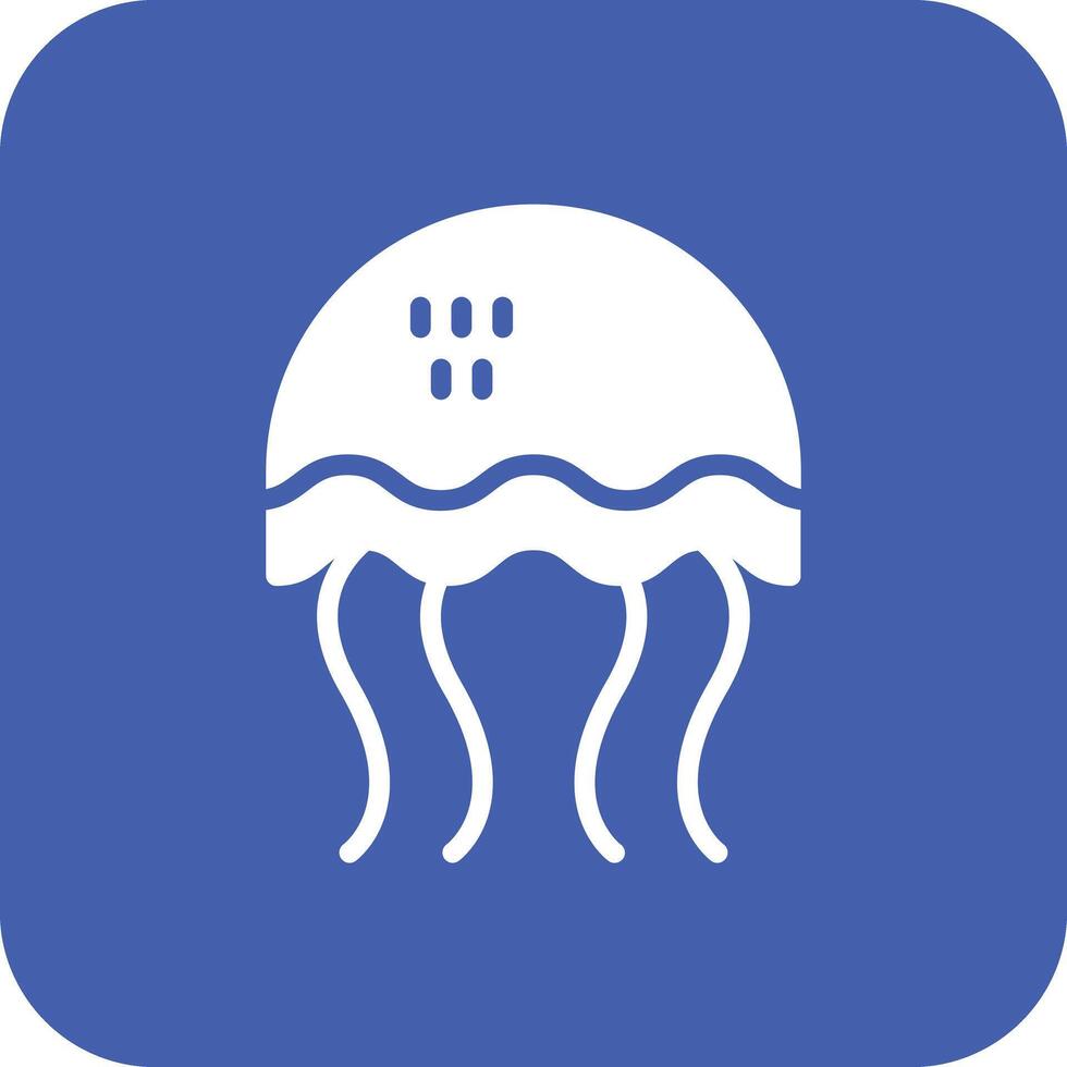 icono de vector de medusas