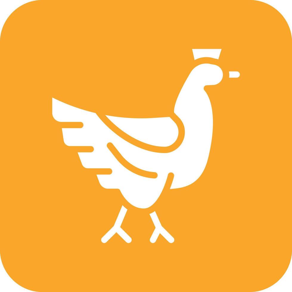 icono de vector de pollo