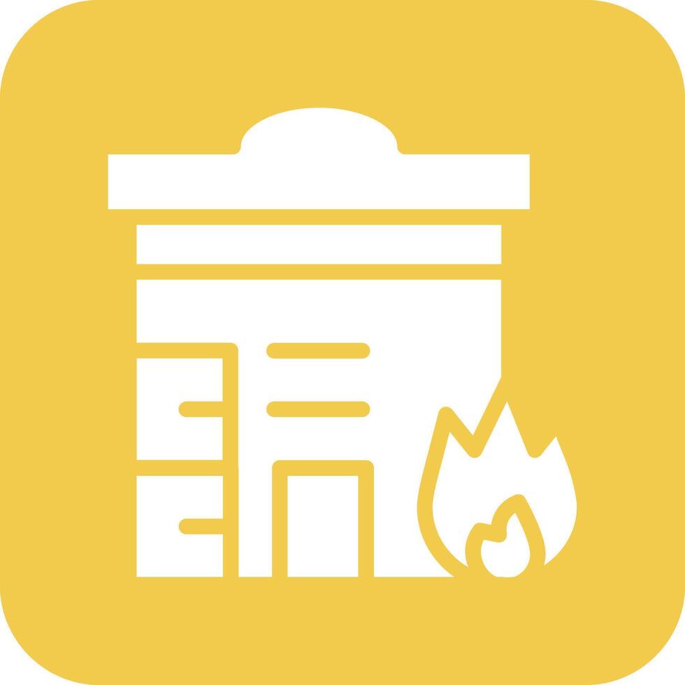 Building Fire Vector Icon