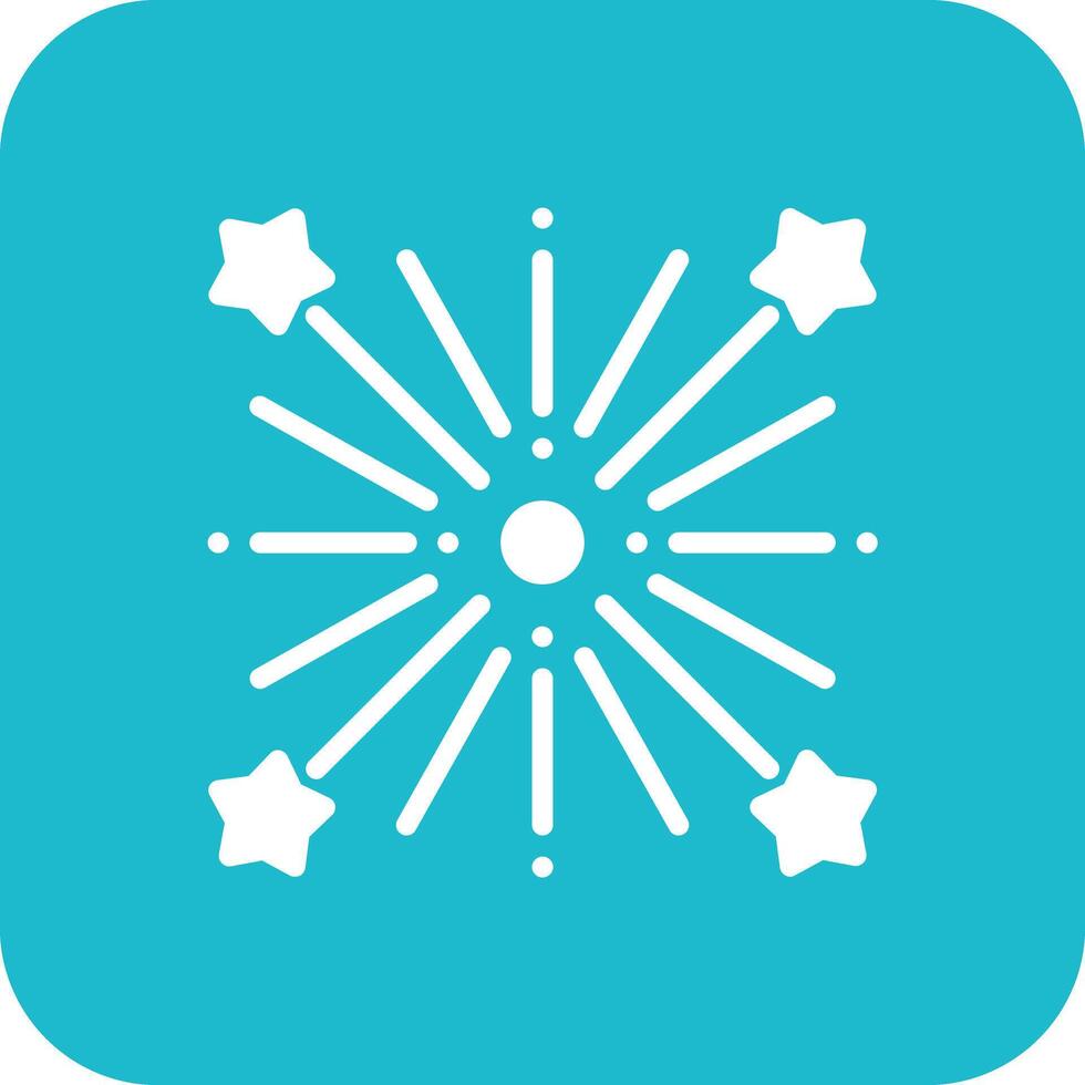 Wedding Fireworks Vector Icon