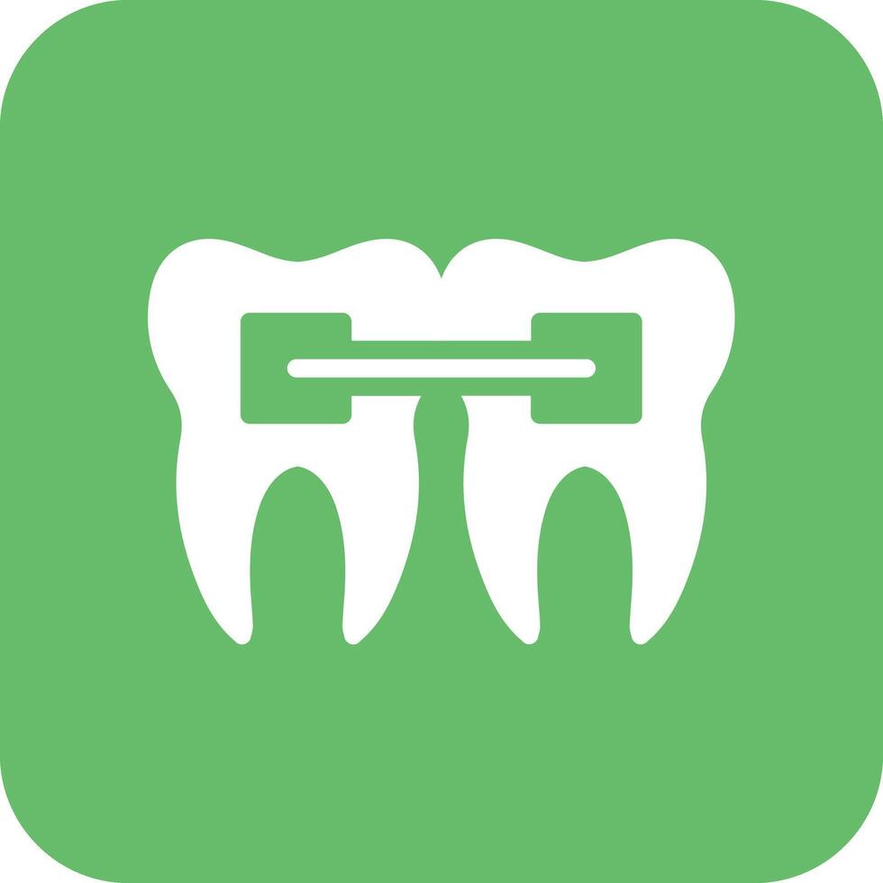 Tooth Braces Vector Icon