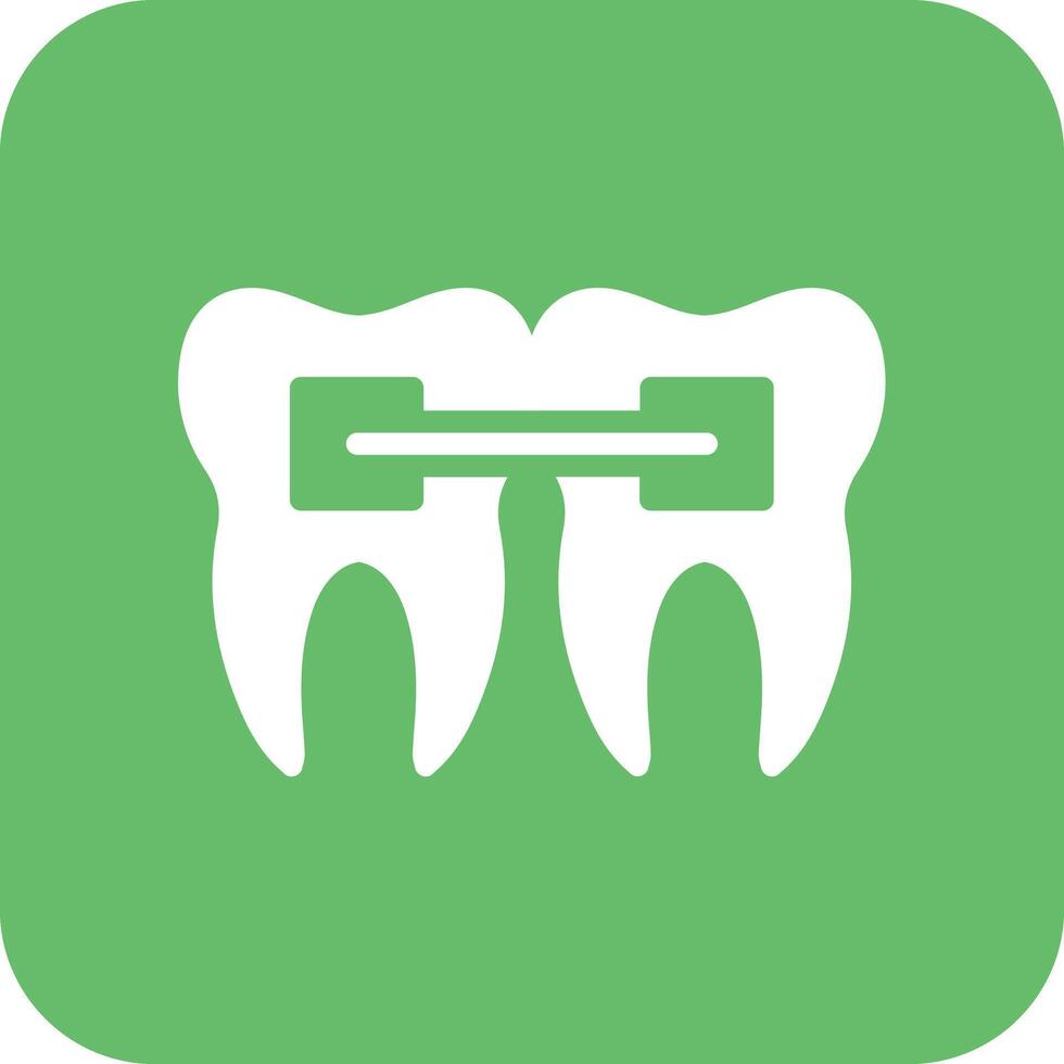 Tooth Braces Vector Icon