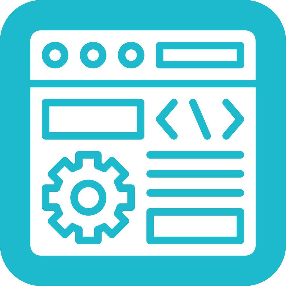 Browser Setting Vector Icon