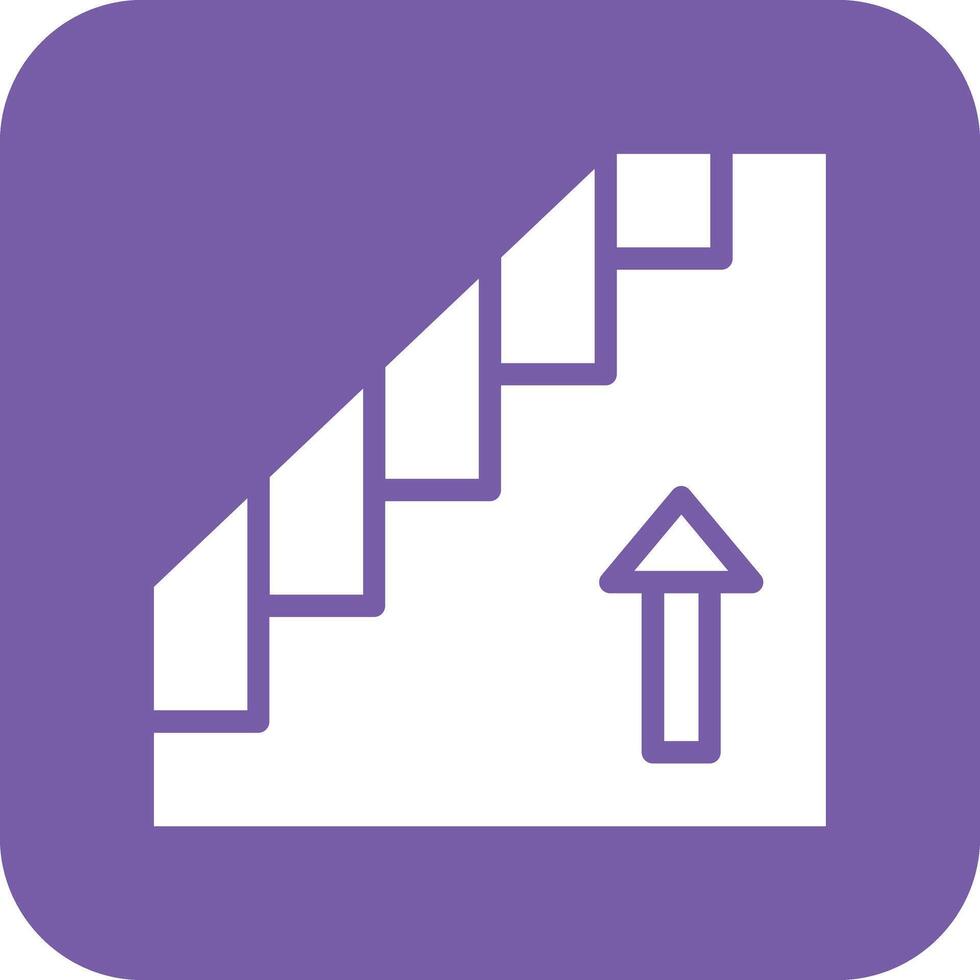 icono de vector de escaleras