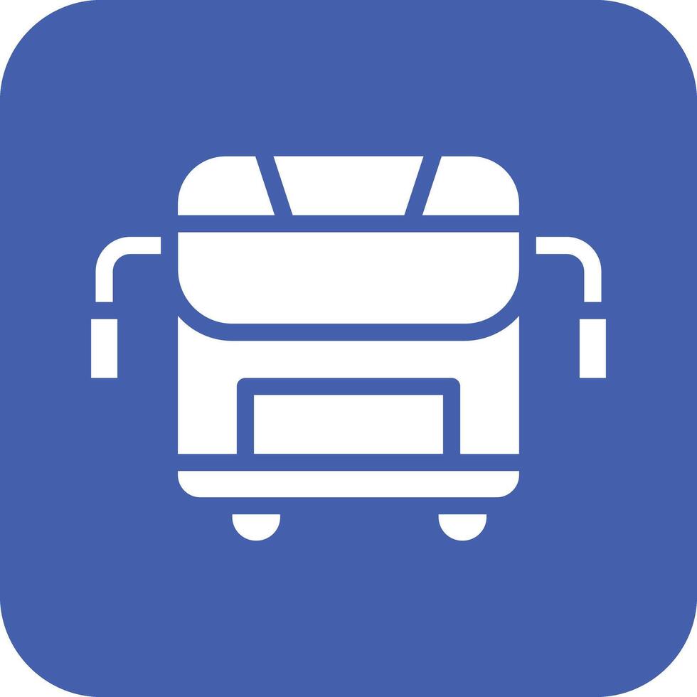 icono de vector de autobús escolar