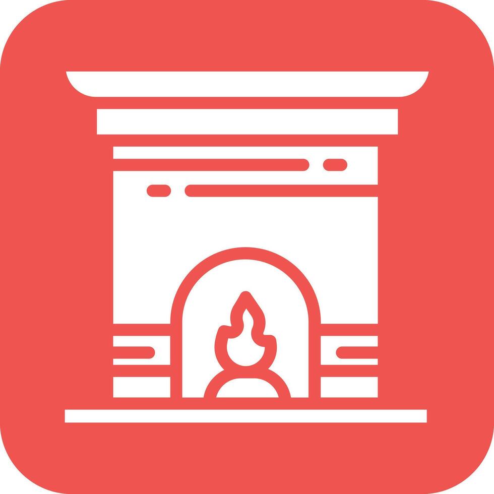 Fireplace Vector Icon