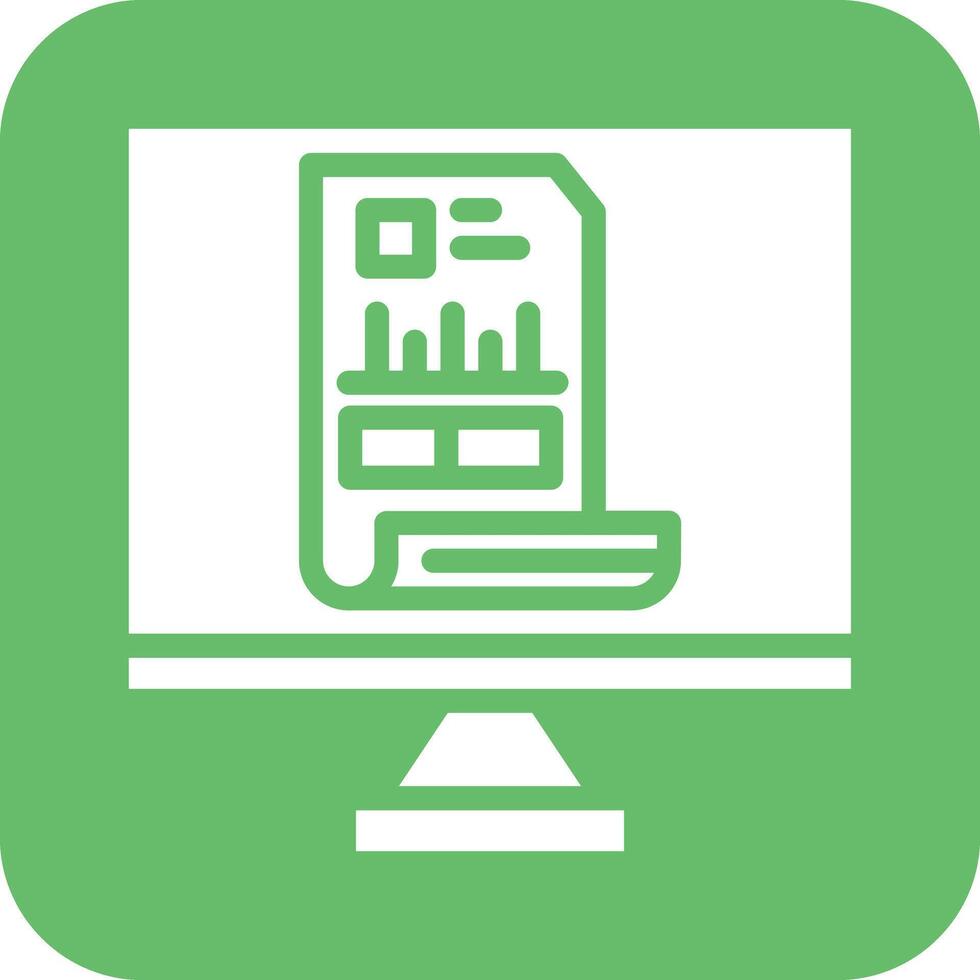 Online Invoice Vector Icon