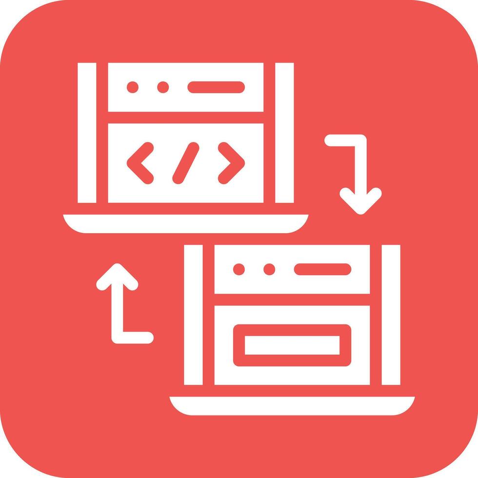 Online File Transfer Vector Icon