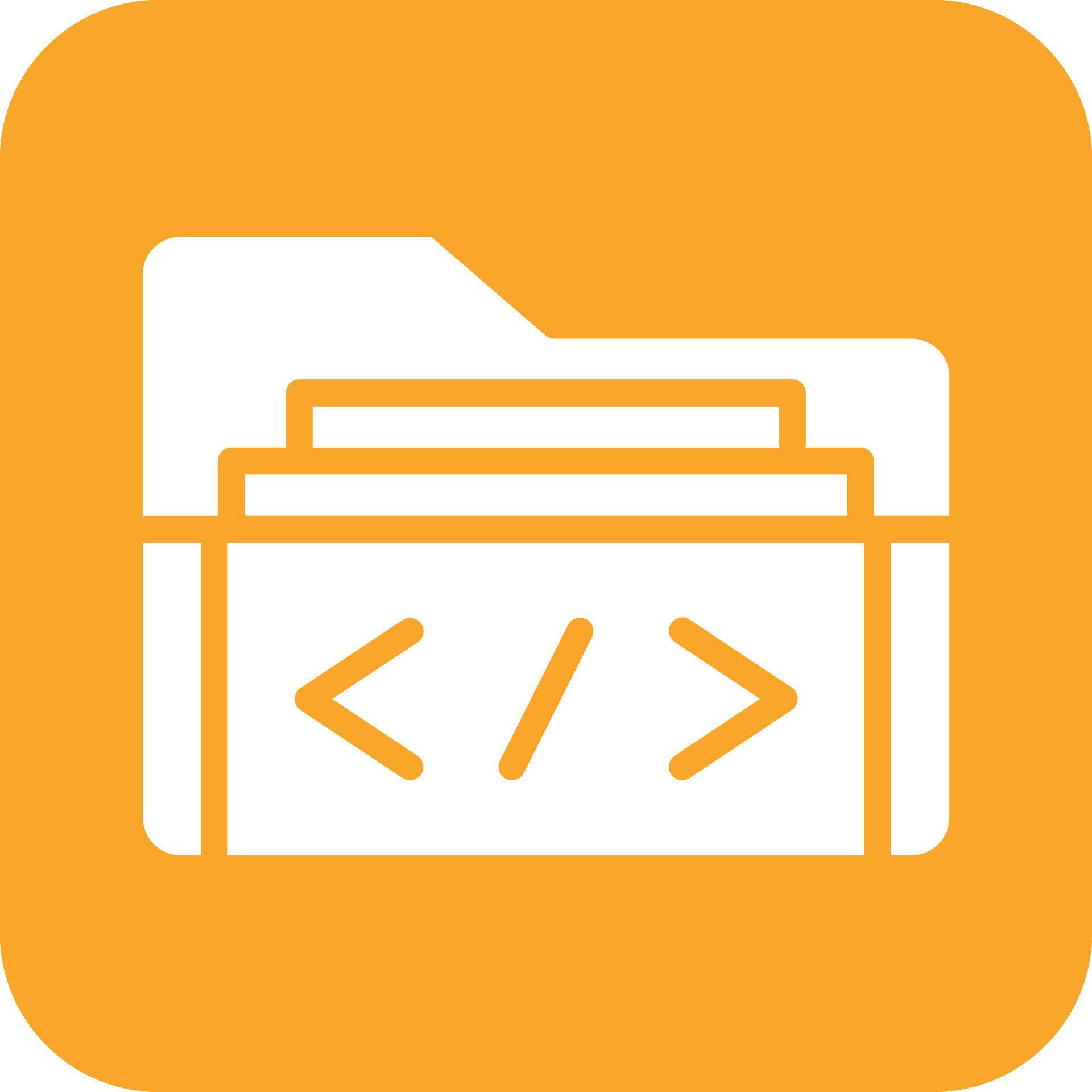 Coding Folder Vector Icon 37723742 Vector Art at Vecteezy