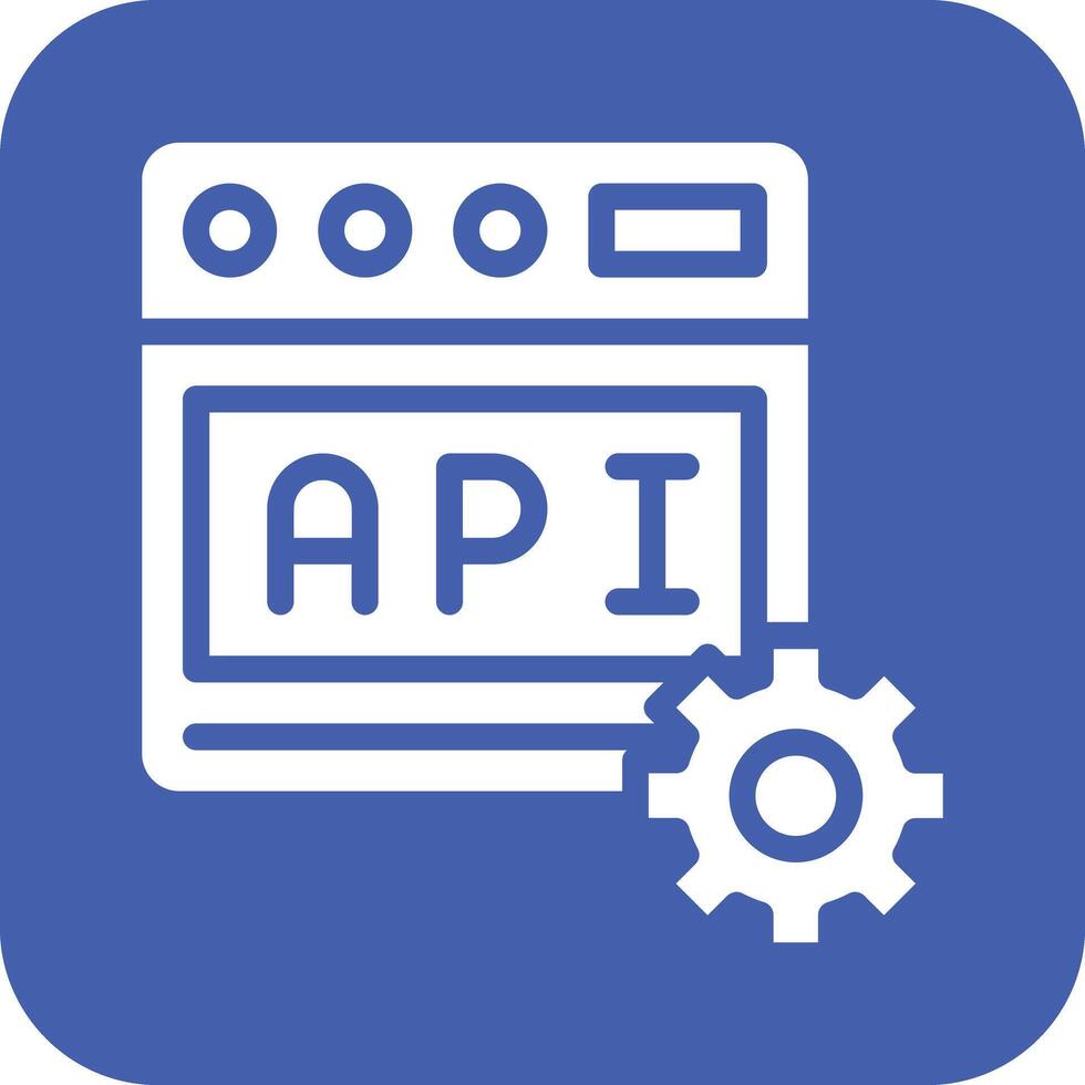 web api vector icono