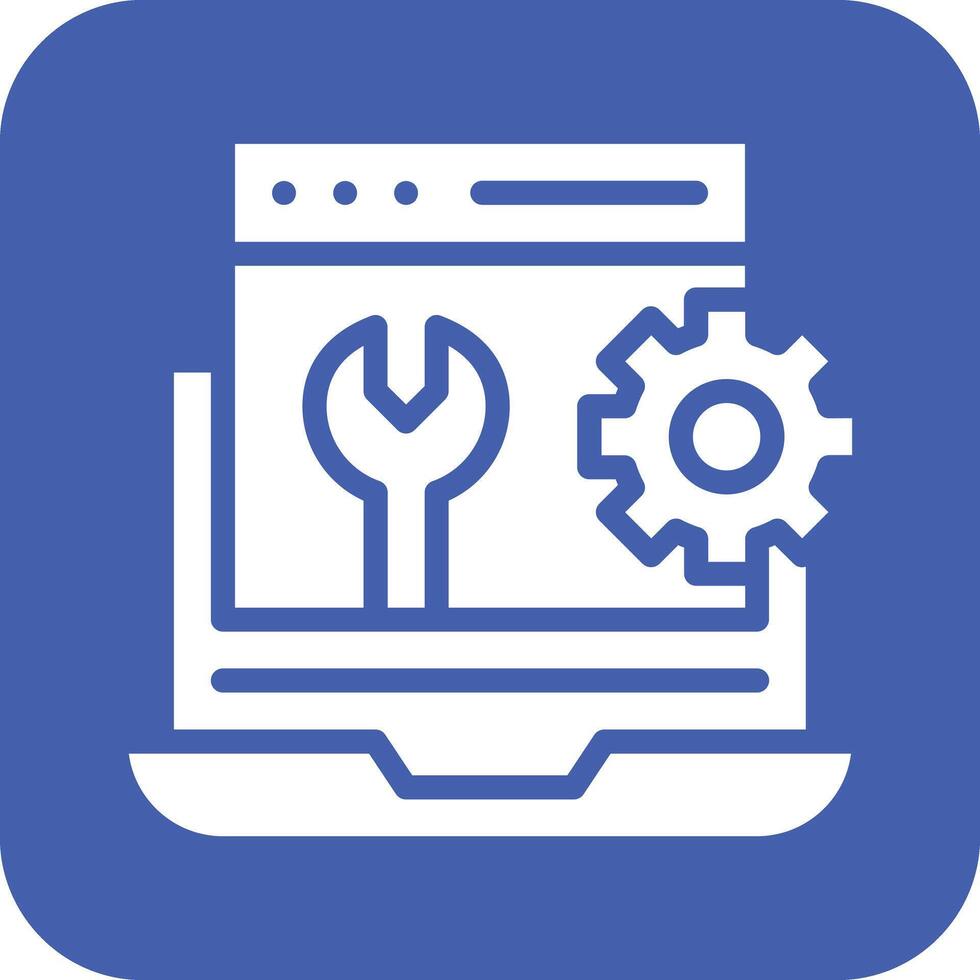 Web Maintenance Vector Icon