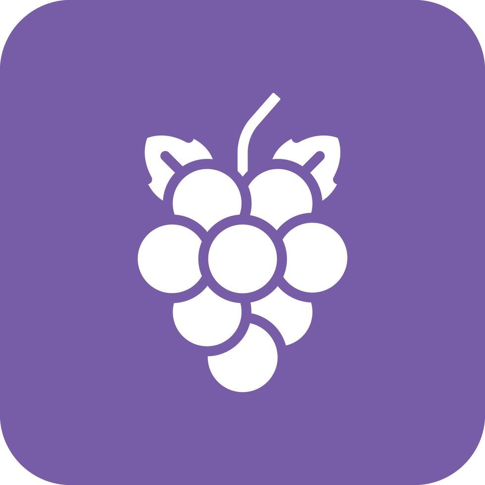 icono de vector de uvas