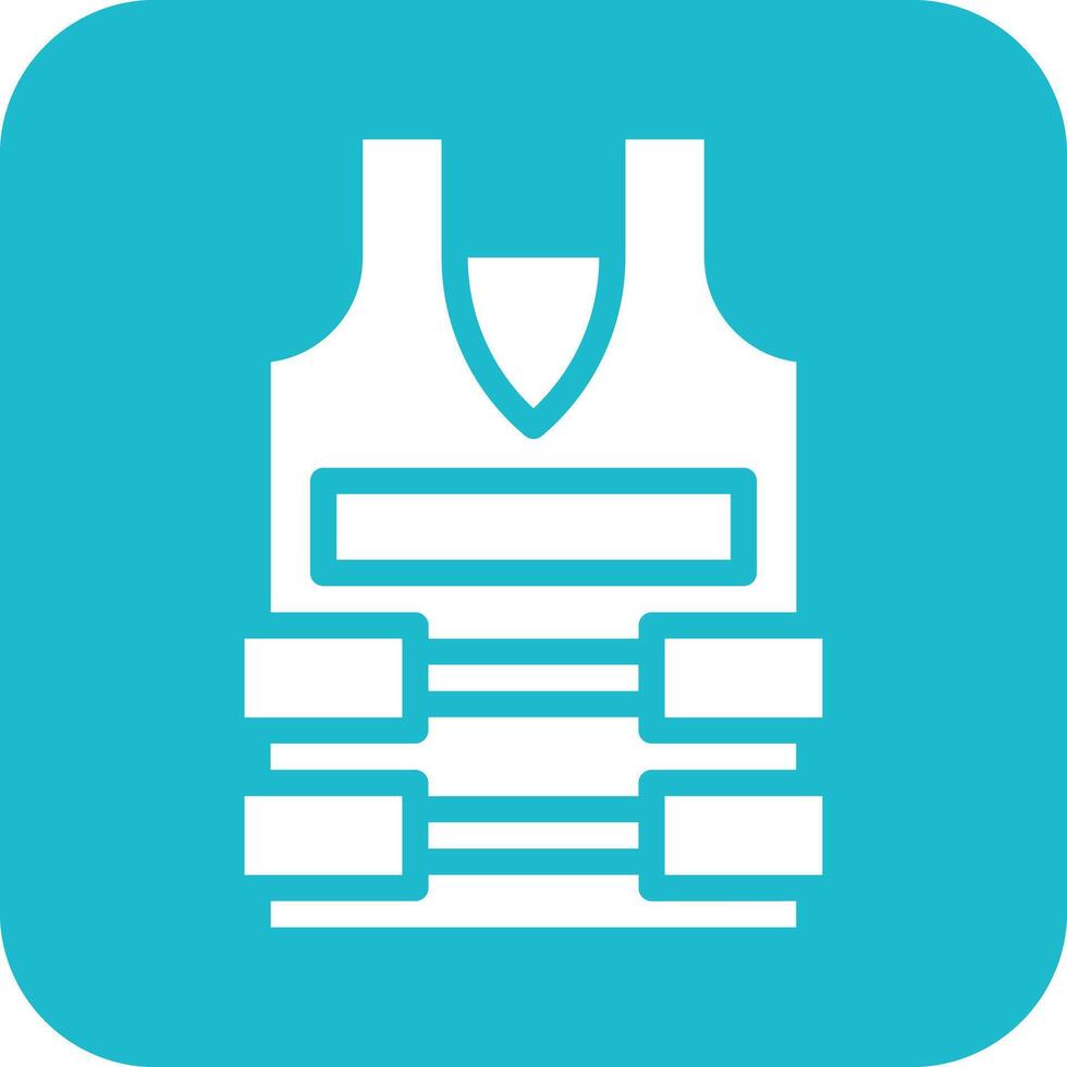 Bullet Proof Vest Vector Icon