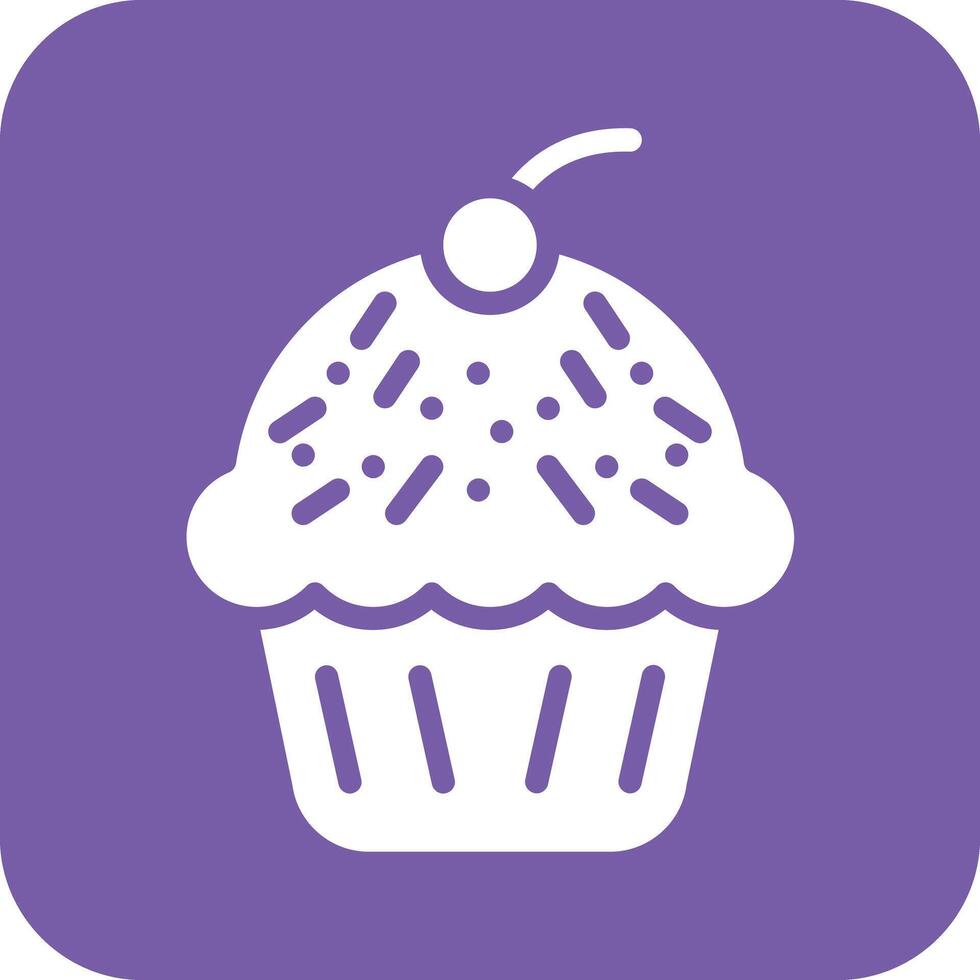 icono de vector de muffin