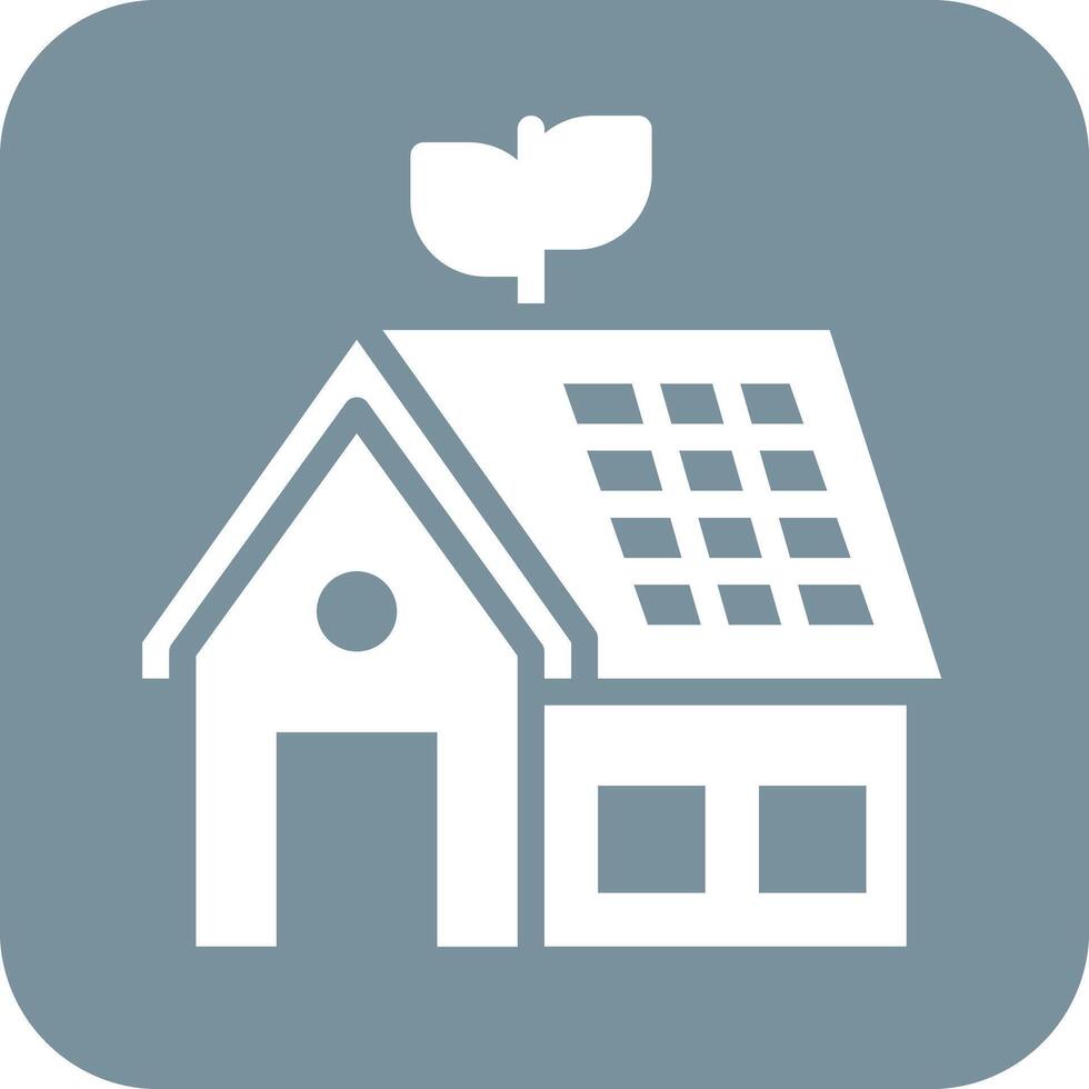 Eco House Vector Icon