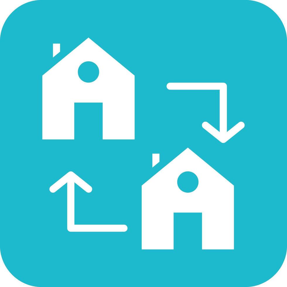House Exchange Vector Icon