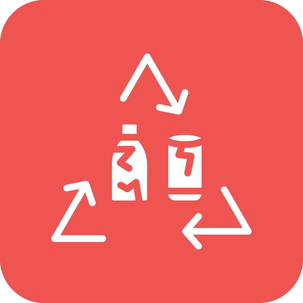 Glass Recycle Vector Icon