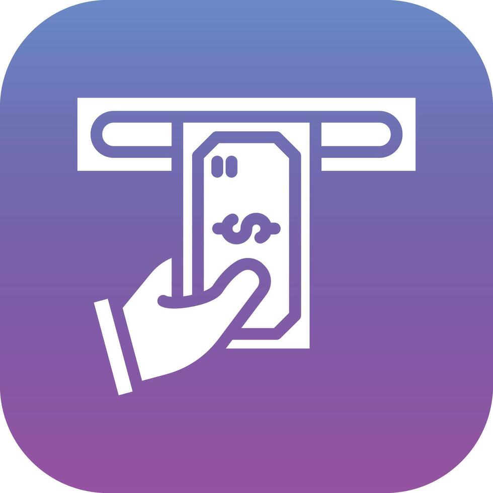 Cash Withdrawal Vector Icon