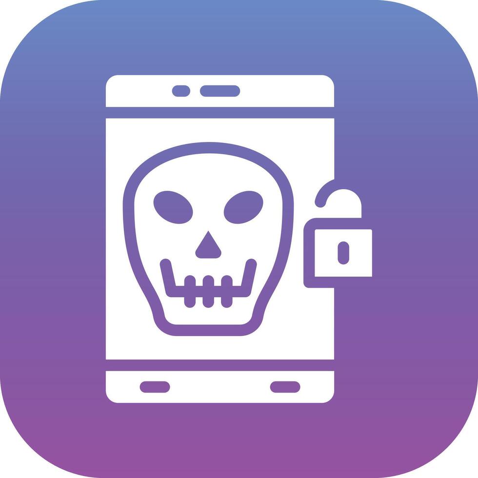 Mobile Hacked Vector Icon Vector Icon