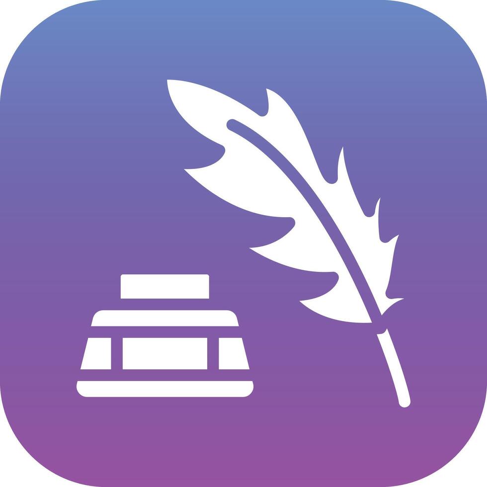 Feather Ink Vector Icon