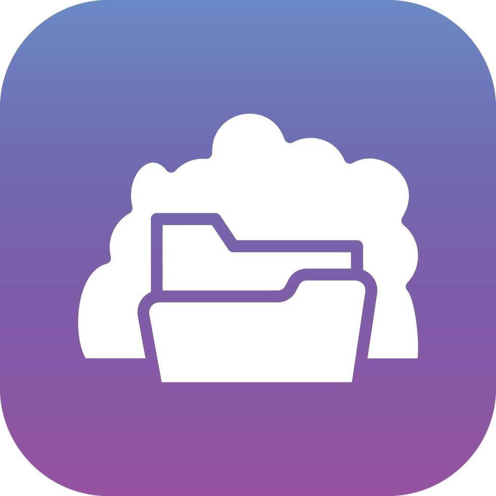 Cloud Folder Vector Icon