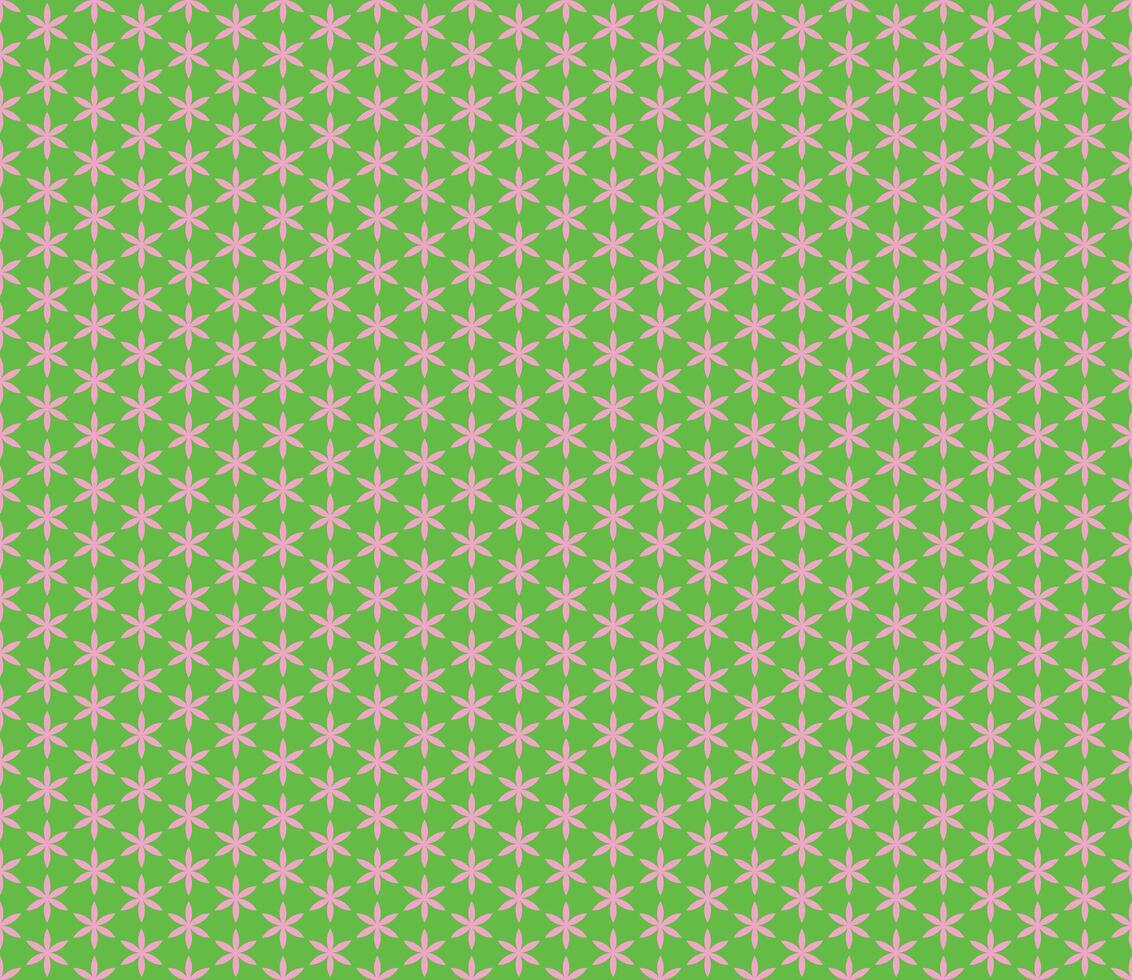 Flowers Seamless Geometric Abstract Pattern vector