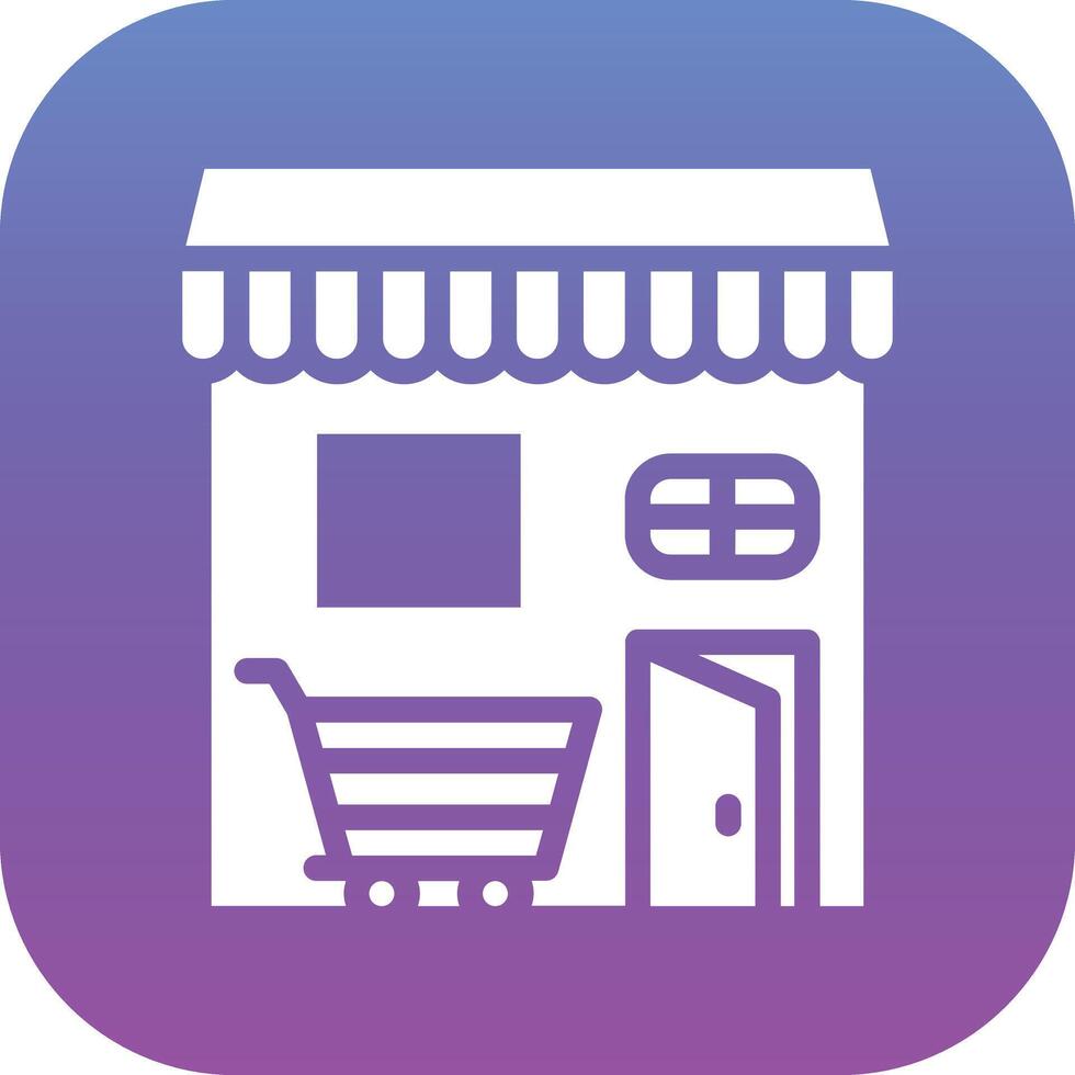 icono de vector de tienda