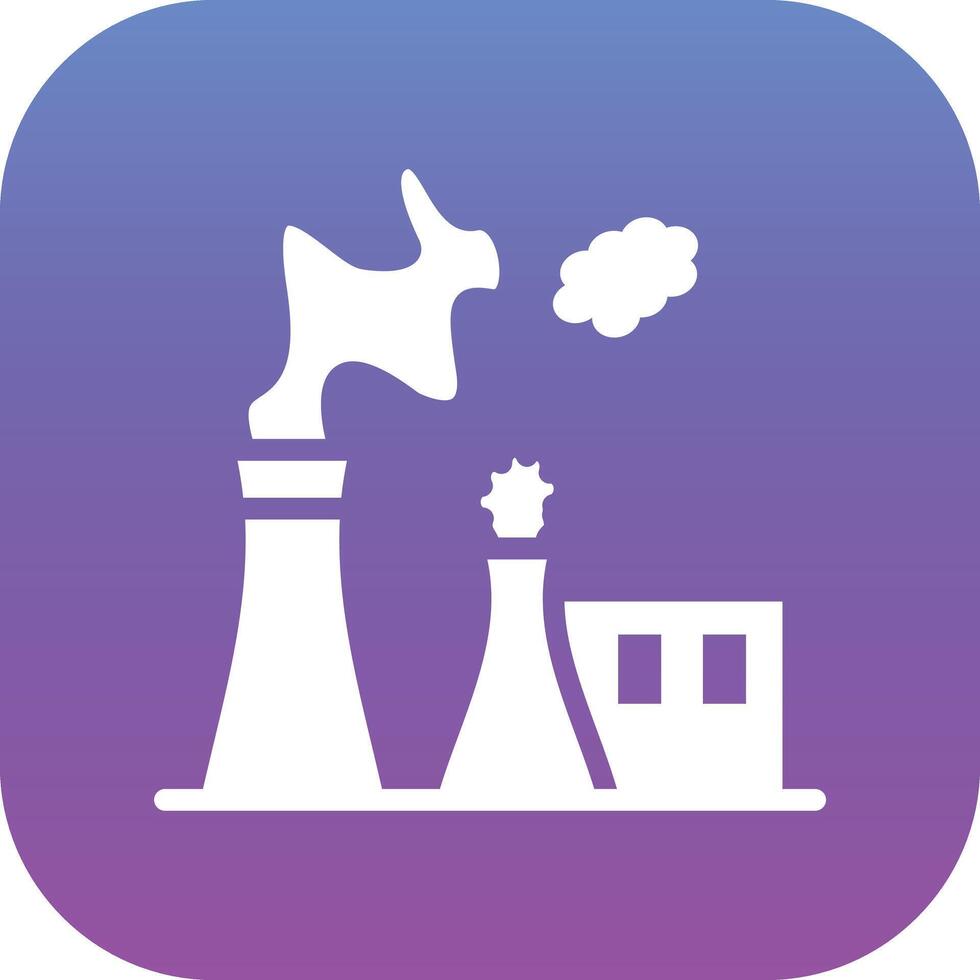 Chimney Pollution Vector Icon