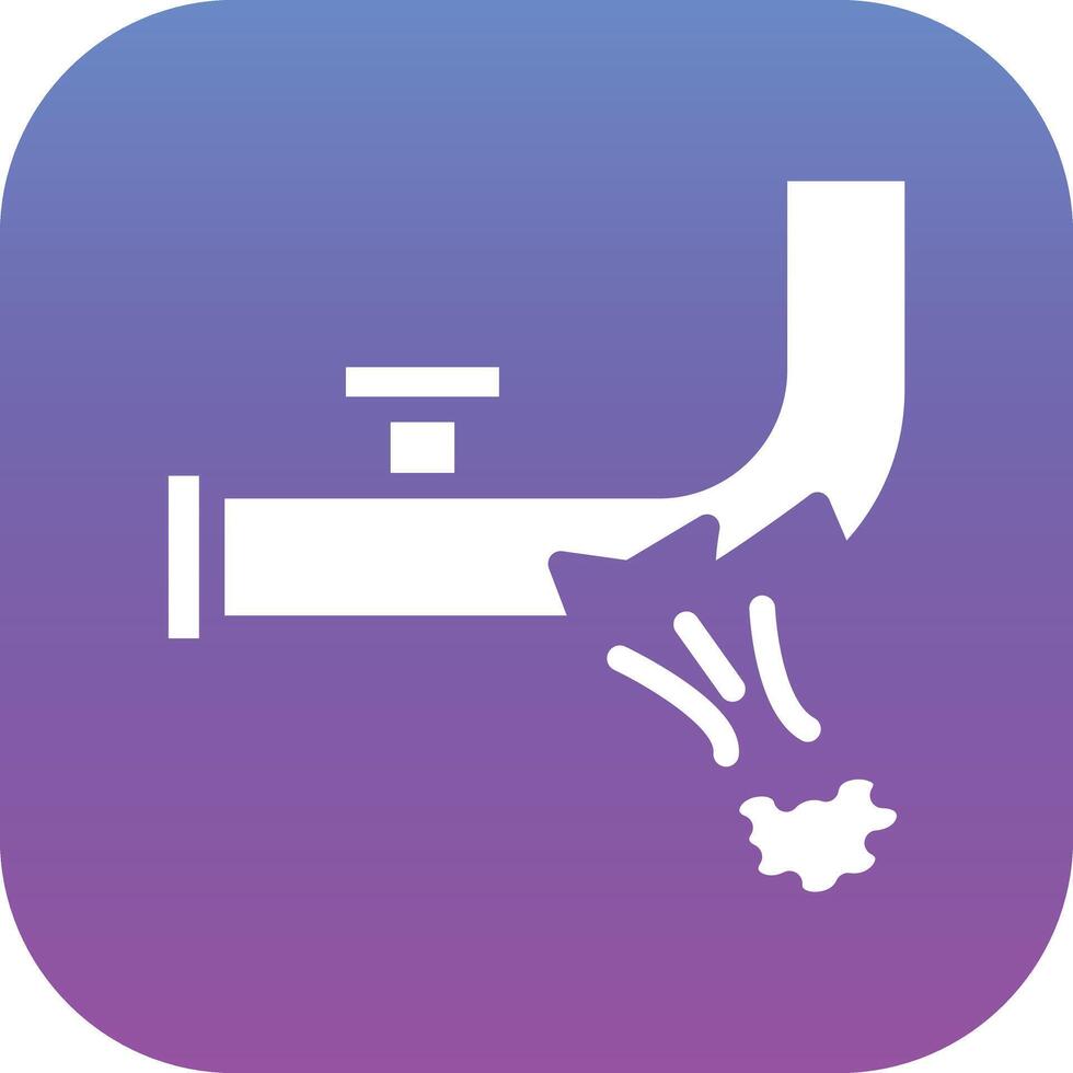 Gas Pipe Leak Vector Icon